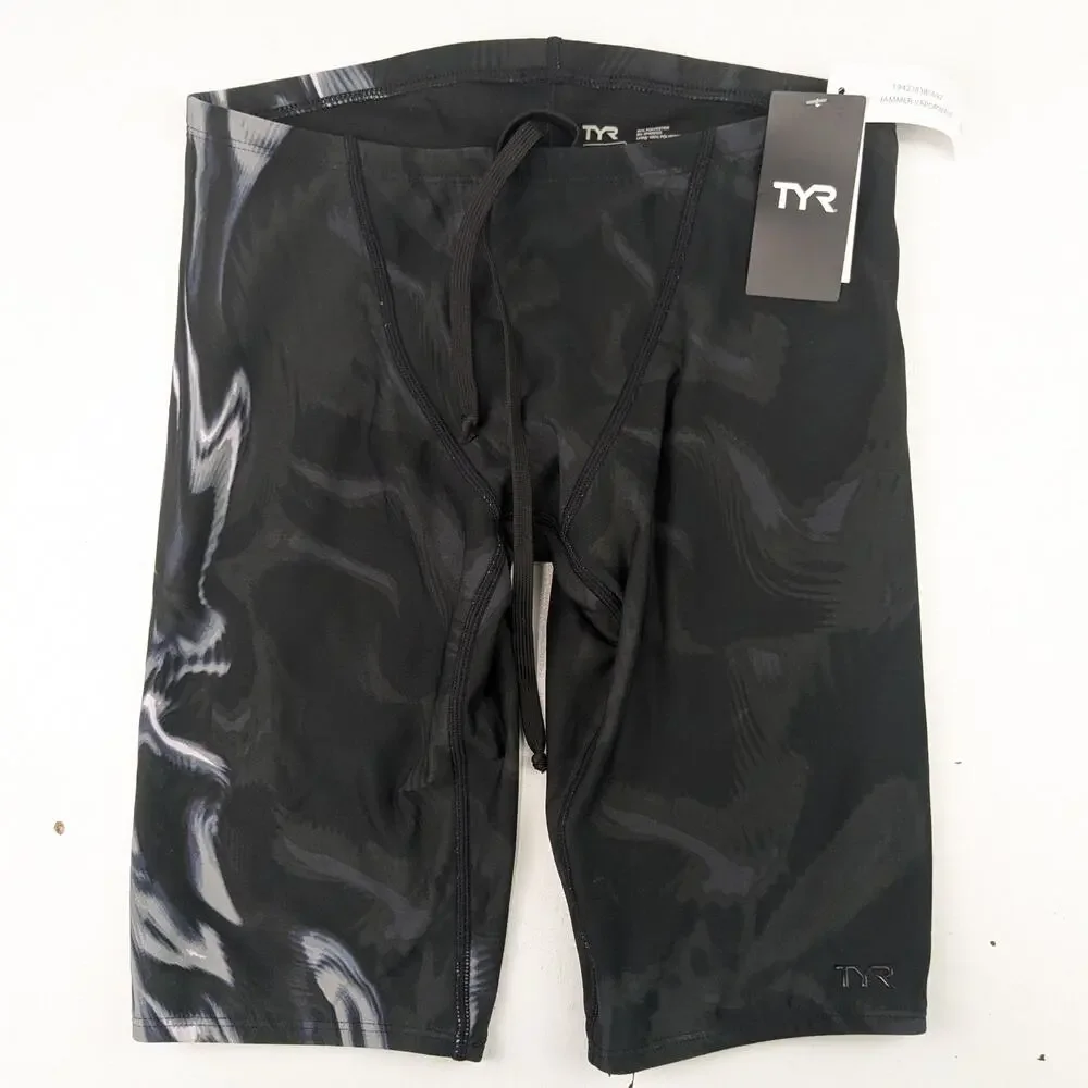 TYR Men's Durafast Elite Swim Jammers - Vaporwave Smoke - 30 (SM)